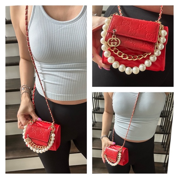 ๐ฏ GUCCI GG Red Monogram Leather 6-Key Wallet w: auth cert - Picture 13 of 14